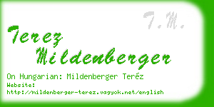 terez mildenberger business card